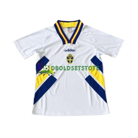 Sverige Trøje Retro Udebane 1994 Kort ærmer ,Mænd Sverige Trøje Retro Udebane 1994 Kort ærmer ,Mænd