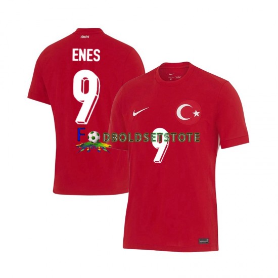 Tyrkiet Trøje Enes Unal 9 Udebane Euro 2024 Kort ærmer ,Mænd