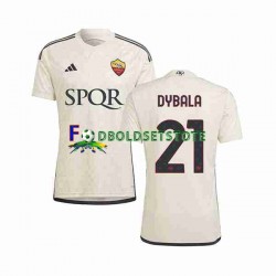 AS Roma Trøje Paulo Dybala 21 Udebane 2023-2024 Kort ærmer ,Mænd
