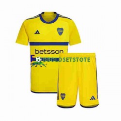 Trøje Boca Juniors Udebane 2023-2024 Kort ærmer ,Børn Fodboldsæt