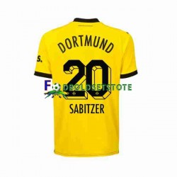 Borussia Dortmund Trøje Marcel Sabitzer 20 Hjemmebane 2023-2024 Kort ærmer ,Mænd