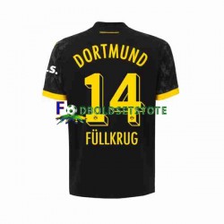 Borussia Dortmund Trøje Niclas Fullkrug 14 Udebane 2023-2024 Kort ærmer ,Mænd