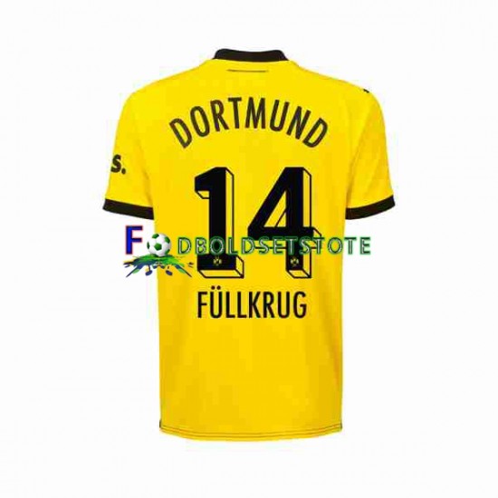 Borussia Dortmund Trøje Niclas Fullkrug 14 Hjemmebane 2023-2024 Kort ærmer ,Mænd Borussia Dortmund Trøje Niclas Fullkrug 14 Hjemmebane 2023-2024 Kort ærmer ,Mænd