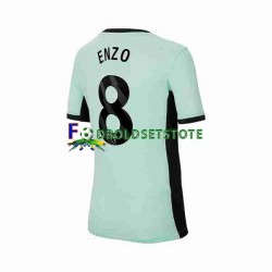 Chelsea Trøje Enzo Fernandez 8 3. Valg 2023-2024 Kort ærmer ,Mænd