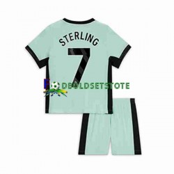 Chelsea Trøje Raheem Sterling 7 3. Valg 2023-2024 Kort ærmer ,Børn Fodboldsæt