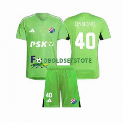 Dinamo Zagreb Trøje Livakovic 40 Målmand Hjemmebane 2023-2024 Kort ærmer ,Børn Fodboldsæt