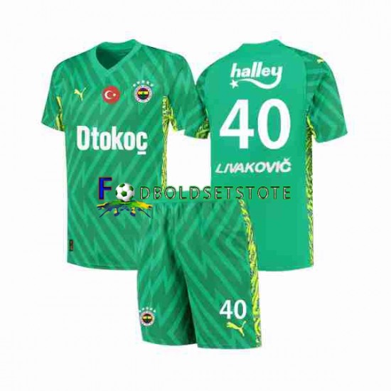 Fenerbahce Livakovic 40 Footbal Kit Målmand Hjemmebane 2023-2024 Kort ærmer