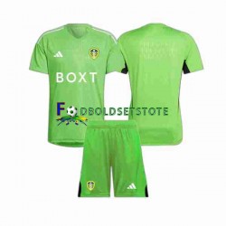 Leeds United Trøje Målmand Hjemmebane 2023-2024 Kort ærmer ,Børn Fodboldsæt