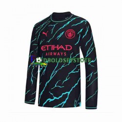 Manchester City Trøje 3. Valg 2023-2024 Lange ærmer ,Mænd