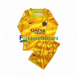 Paris Saint-Germain Trøje Målmand Udebane 2023-2024 Lange ærmer ,Børn Fodboldsæt