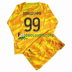 Paris Saint-Germain Trøje DONNARUMMA 99 Målmand Udebane 2023-2024 Lange ærmer ,Børn Fodboldsæt