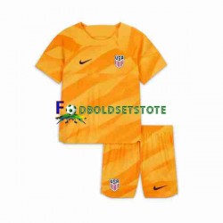 USA Trøje Målmand Udebane 2023-2024 Kort ærmer ,Børn Fodboldsæt