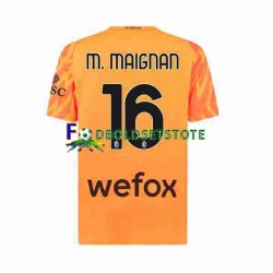 AC Milan Trøje Mike Maignan 16 Målmand Udebane 2023-2024 Kort ærmer ,Mænd