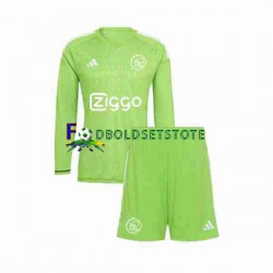 AFC Ajax Trøje Målmand Hjemmebane 2023-2024 Lange ærmer ,Børn Fodboldsæt