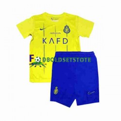 Al-Nassr Trøje Hjemmebane 2023-2024 Kort ærmer ,Børn Fodboldsæt