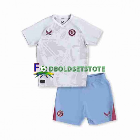 Aston Villa Trøje Udebane 2023-2024 Kort ærmer ,Børn Fodboldsæt Aston Villa Trøje Udebane 2023-2024 Kort ærmer ,Børn Fodboldsæt