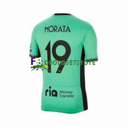 Atlético Madrid Trøje 2 Alvaro Morata 19 3. Valg 2023-2024 Kort ærmer ,Mænd