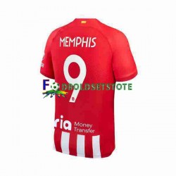 Atlético Madrid Trøje 2 Memphis Depay 9 Hjemmebane 2023-2024 Kort ærmer ,Mænd