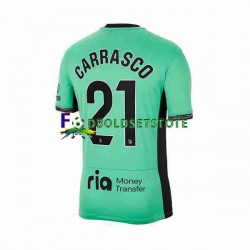 Atlético Madrid Trøje 2 Yannick Carrasco 21 3. Valg 2023-2024 Kort ærmer ,Mænd