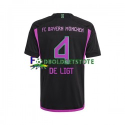 FC Bayern München Trøje Matthijs de Ligt 4 Udebane 2023-2024 Kort ærmer ,Mænd