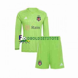 Besiktas Trøje Målmand Udebane 2023-2024 Lange ærmer ,Børn Fodboldsæt