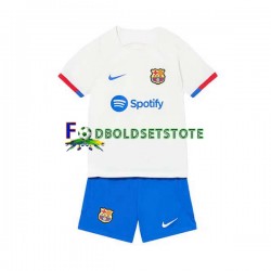 FC Barcelona Trøje Udebane 2023-2024 Kort ærmer ,Børn Fodboldsæt