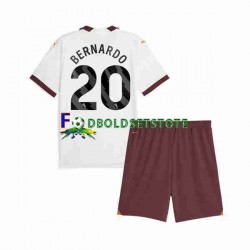 Manchester City Trøje Bernardo Silva 20 Udebane 2023-2024 Kort ærmer ,Børn Fodboldsæt