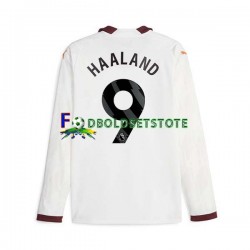 Manchester City Trøje Erling Haaland 9 Udebane 2023-2024 Lange ærmer ,Mænd