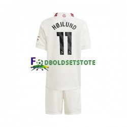 Manchester United Trøje Rasmus Hojlund 11 3. Valg 2023-2024 Kort ærmer ,Børn Fodboldsæt
