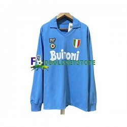 Napoli Trøje 1987 1988 Retro Hjemmebane Lange ærmer ,Mænd