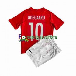 Norge Trøje ODEGAARD 10 Hjemmebane 2022 Kort ærmer ,Børn Fodboldsæt