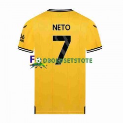 Wolverhampton Wanderers Trøje NETO 7 Hjemmebane 2023-2024 Kort ærmer ,Mænd