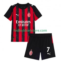 AC Milan Trøje Santiago Gimenez 7 Hjemmebane 2025-2026 Kort ærmer ,Børn Fodboldsæt