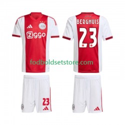 AFC Ajax Trøje Steven Berghuis 23 Hjemmebane 2025-2026 Kort ærmer ,Børn Fodboldsæt