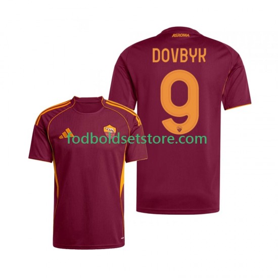 AS Roma Trøje Artem Dovbyk 9 Hjemmebane 2025-2026 Kort ærmer ,Mænd