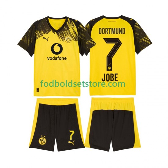Borussia Dortmund Trøje Jobe Bellingham 7 Hjemmebane 2025-2026 Kort ærmer ,Børn Fodboldsæt