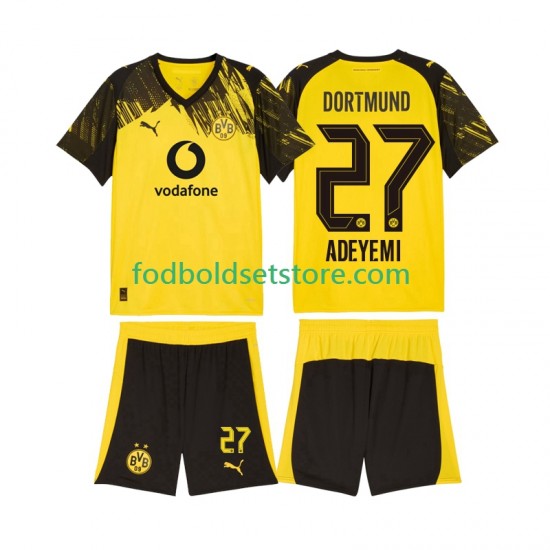 Borussia Dortmund Trøje Karim Adeyemi 27 Hjemmebane 2025-2026 Kort ærmer ,Børn Fodboldsæt