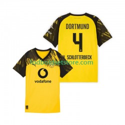 Borussia Dortmund Trøje Nico Schlotterbeck 4 Hjemmebane 2025-2026 Kort ærmer ,Mænd