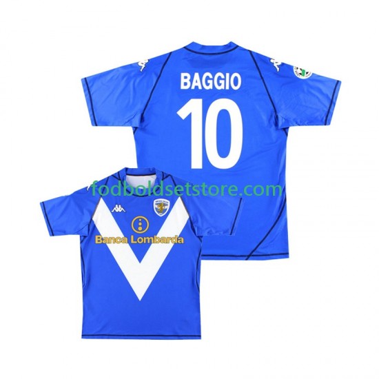 Trøje Brescia Calcio Baggio 10 2003 Retro Hjemmebane 2004 Kort ærmer ,Mænd