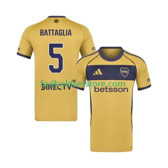 CA Boca Juniors Trøje Rodrigo Battaglia 5 Udebane 2025-2026 Kort ærmer ,Mænd