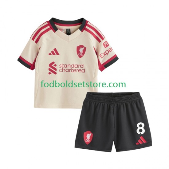 Liverpool Trøje Dominik Szoboszlai 8 Udebane 2025-2026 Kort ærmer ,Børn Fodboldsæt