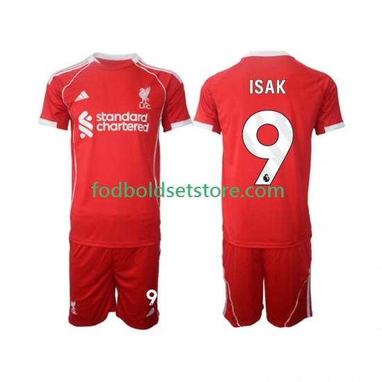 Liverpool Trøje ISAK 9 Hjemmebane 2025-2026 Kort ærmer ,Børn Fodboldsæt