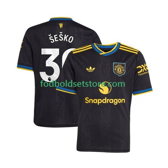 Manchester United Trøje Benjamin Sesko 30 3. Valg 2025-2026 Kort ærmer ,Mænd