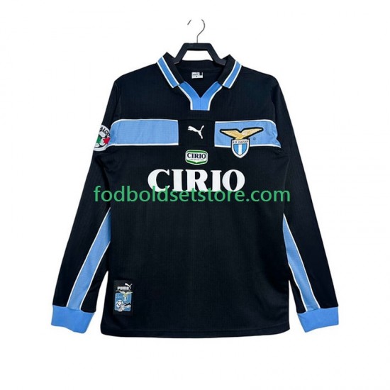 SS Lazio Trøje Retro Udebane 1998 1999 Lange ærmer ,Mænd