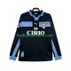 SS Lazio Trøje Retro Udebane 1998 1999 Lange ærmer ,Mænd