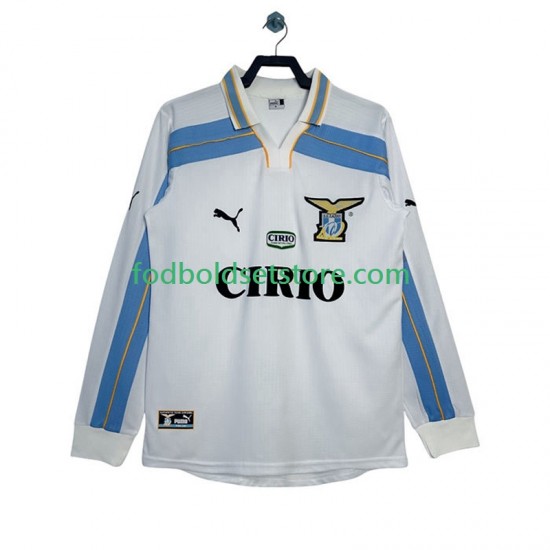 SS Lazio Trøje 2000 Retro Udebane 1999 Lange ærmer ,Mænd