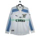 SS Lazio Trøje 2000 Retro Udebane 1999 Lange ærmer ,Mænd