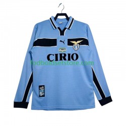 SS Lazio Trøje Retro Hjemmebane 1998 1999 Lange ærmer ,Mænd
