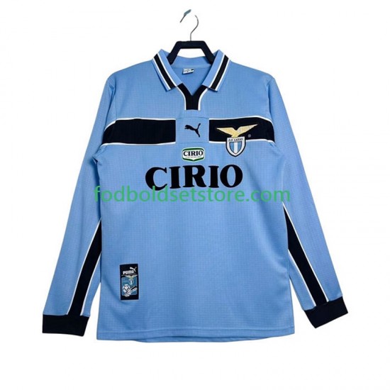 SS Lazio Trøje Retro Hjemmebane 1998 1999 Lange ærmer ,Mænd