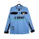 SS Lazio Trøje Retro Hjemmebane 1998 1999 Lange ærmer ,Mænd
